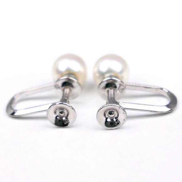 MIKIMOTO Pearl Earring6.6mm Pearl/Silver925 2.3g Women - Picture 7 of 7
